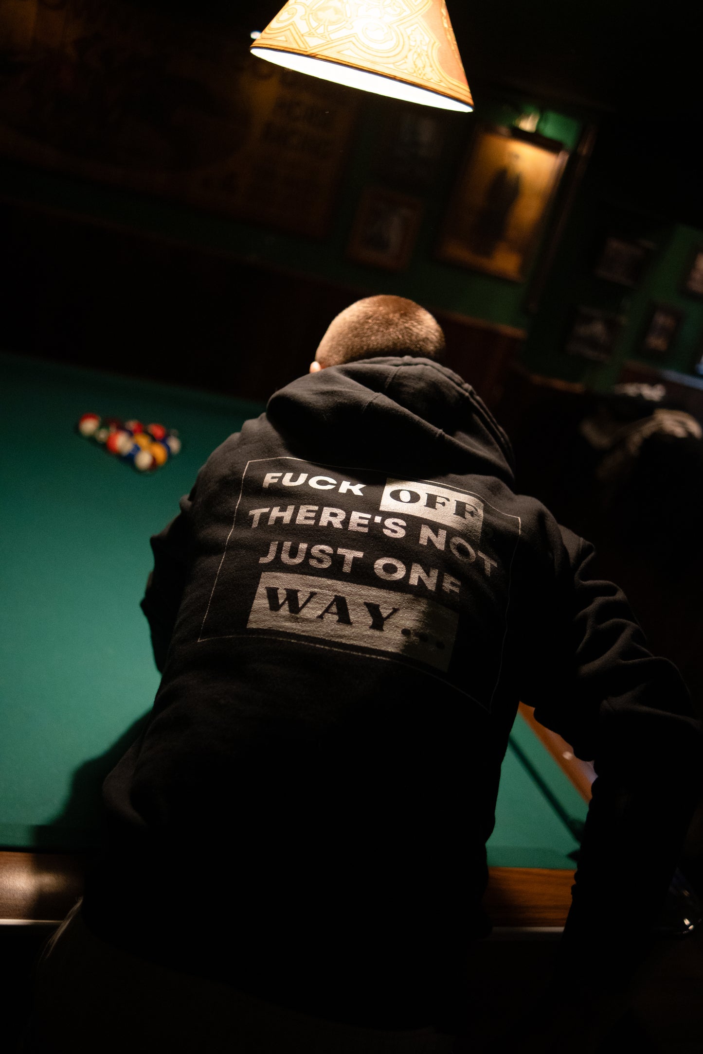 Not Just One Way Hoodie Black
