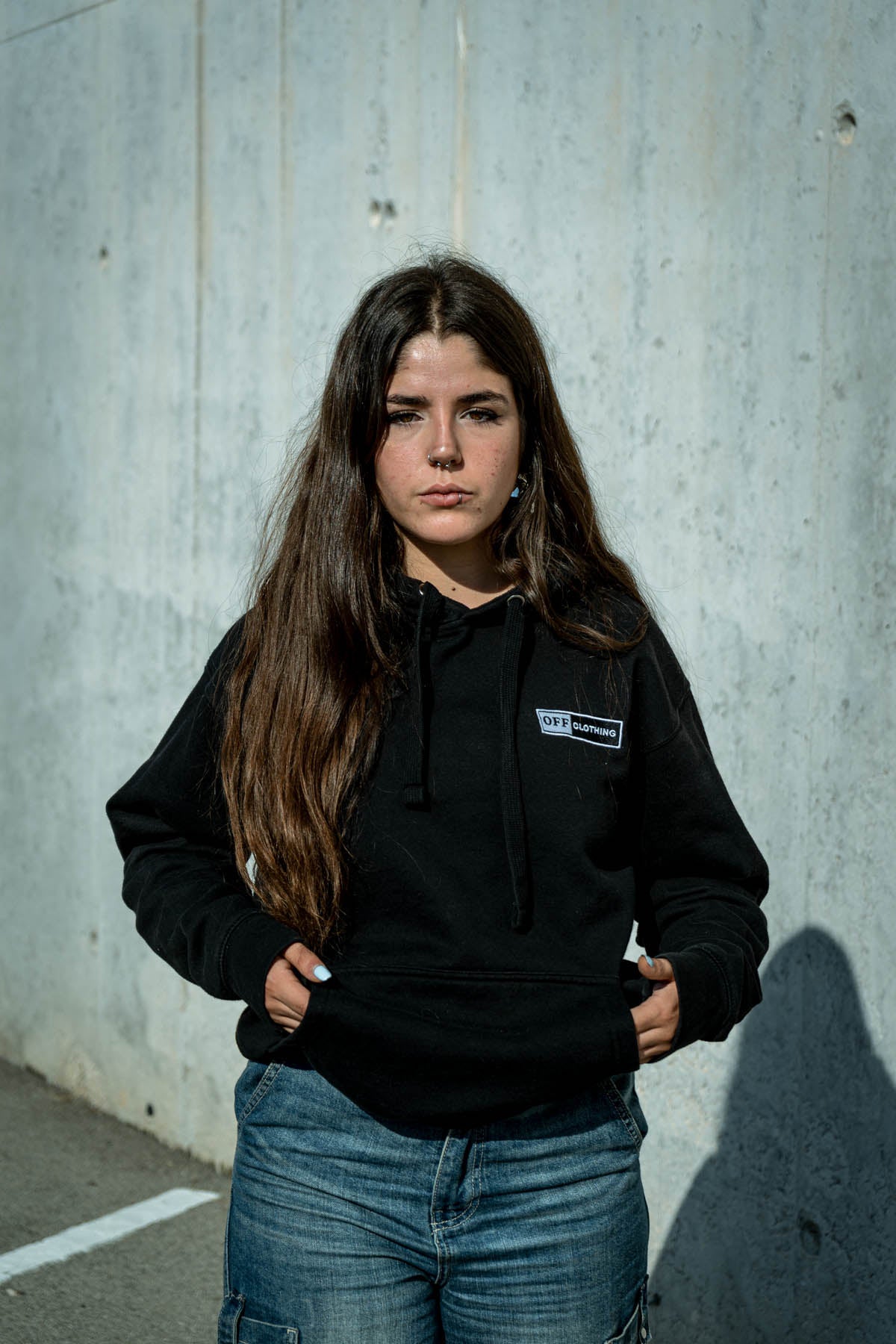 Not Just One Way Hoodie Black