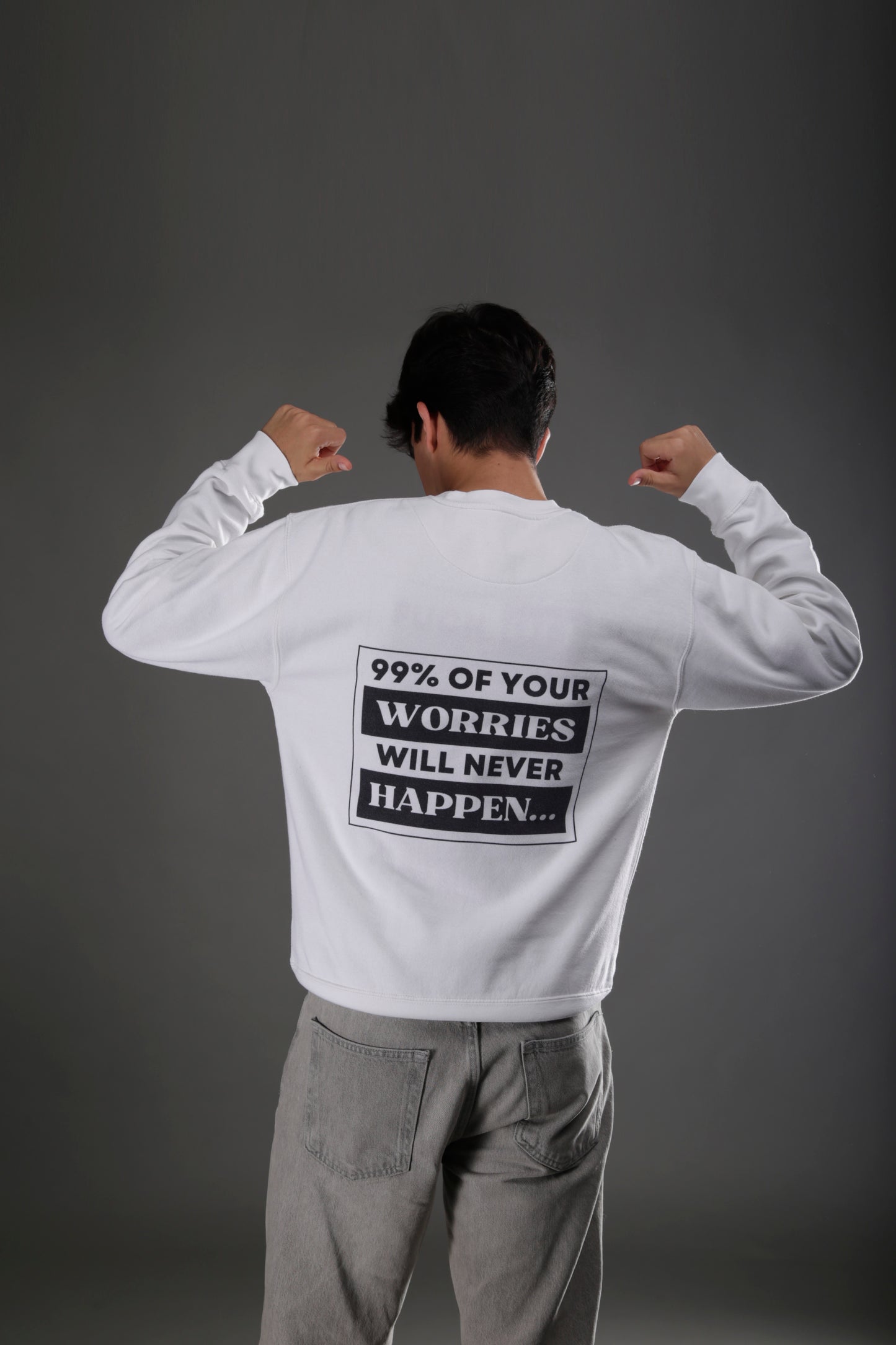 Never Happen Sweater White