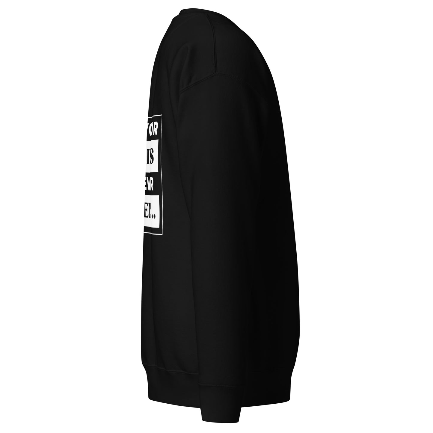 Never Happen Sweater Black