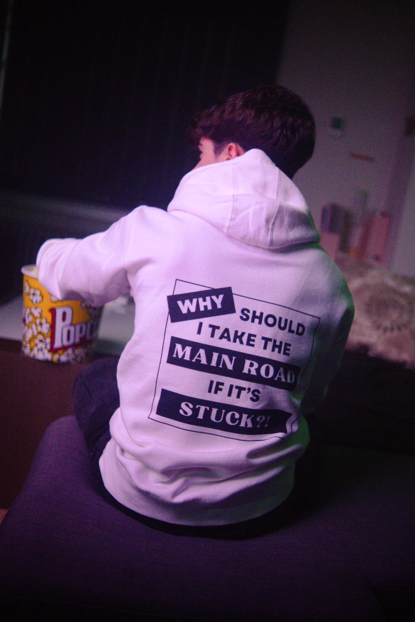 Its Stuck Hoodie White